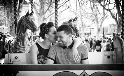 Choosing wedding photographer: personality photo