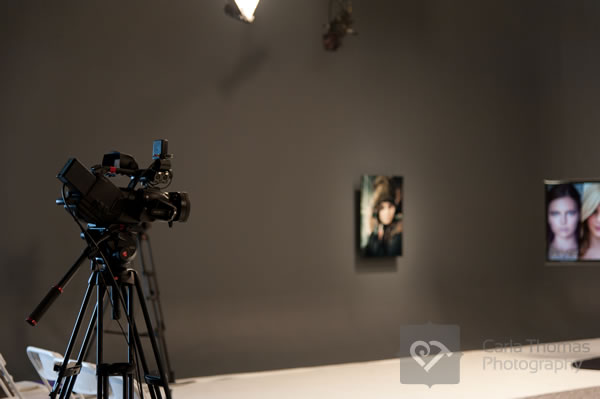Camera set up in the CreativeLive Studio
