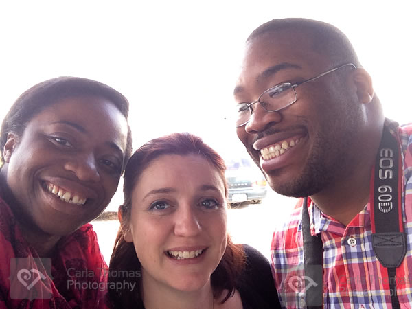 Selfie outside the studio