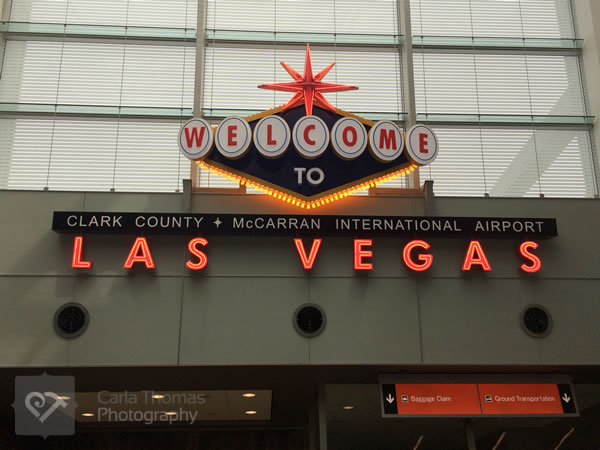 Welcome to Las Vegas sign at McCarran Airport