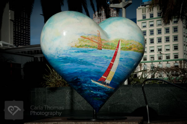 Painted heart in Union Square