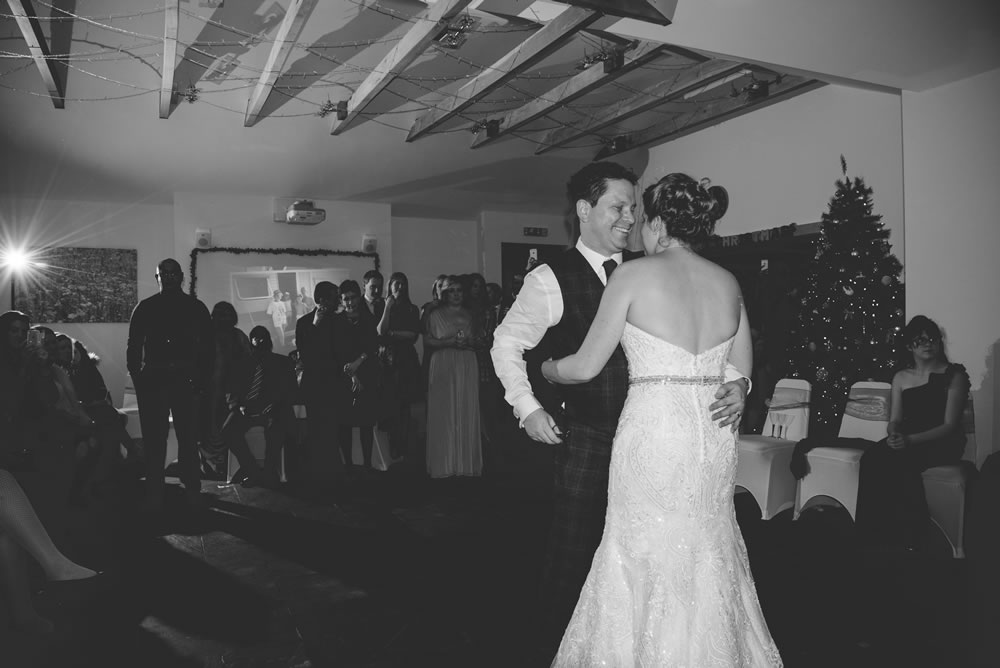 Couple during first dance