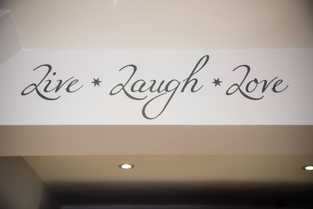 Live laugh love sign