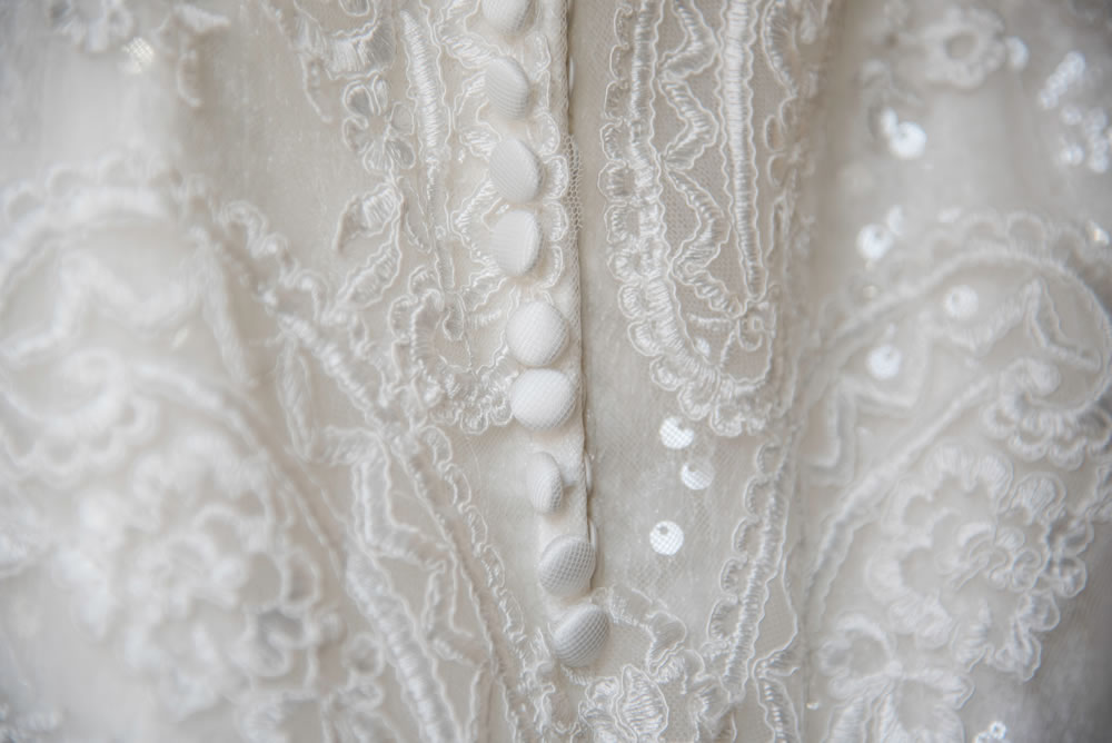 Wedding dress detail