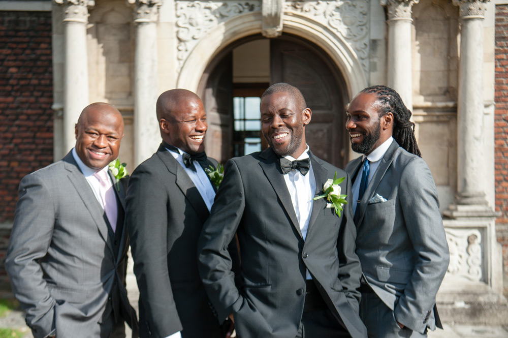 Groom and male bridal party