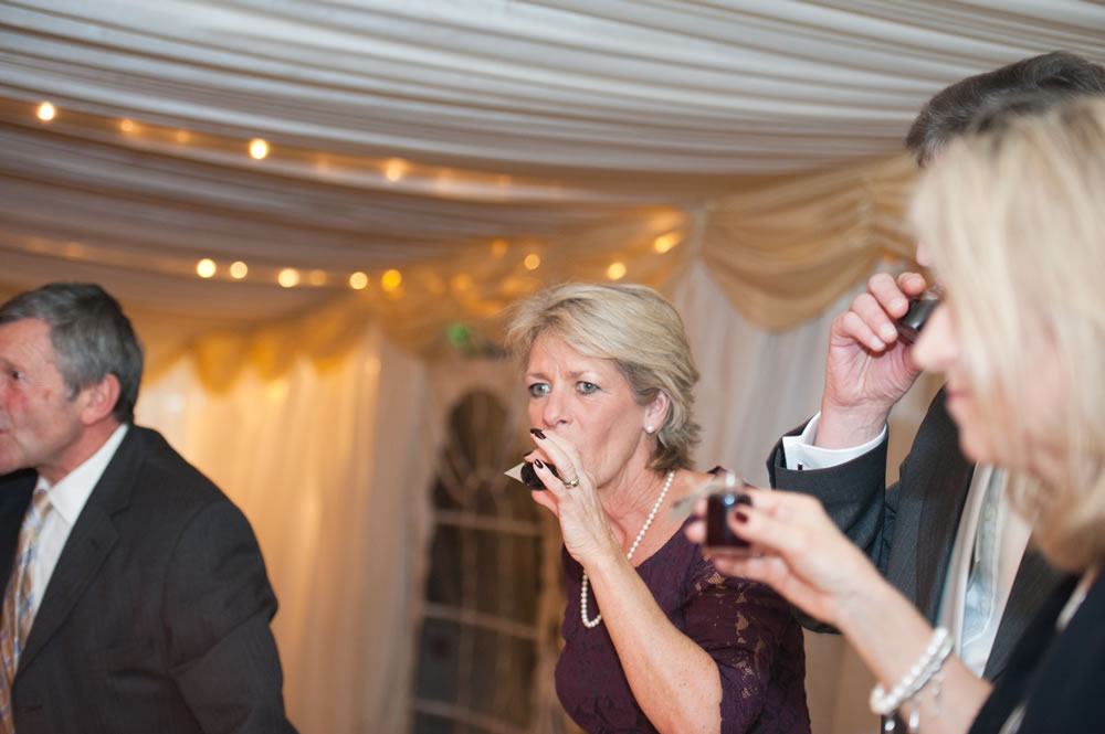 Guests toasting the speeches