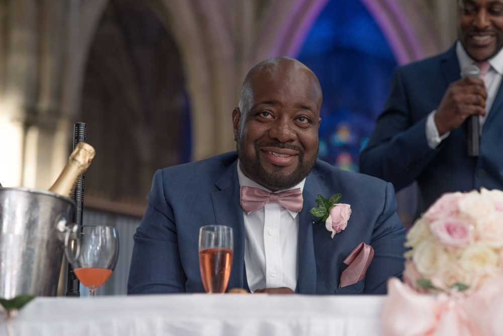 Groom&rsquo;s reaction to best man&rsquo;s speech