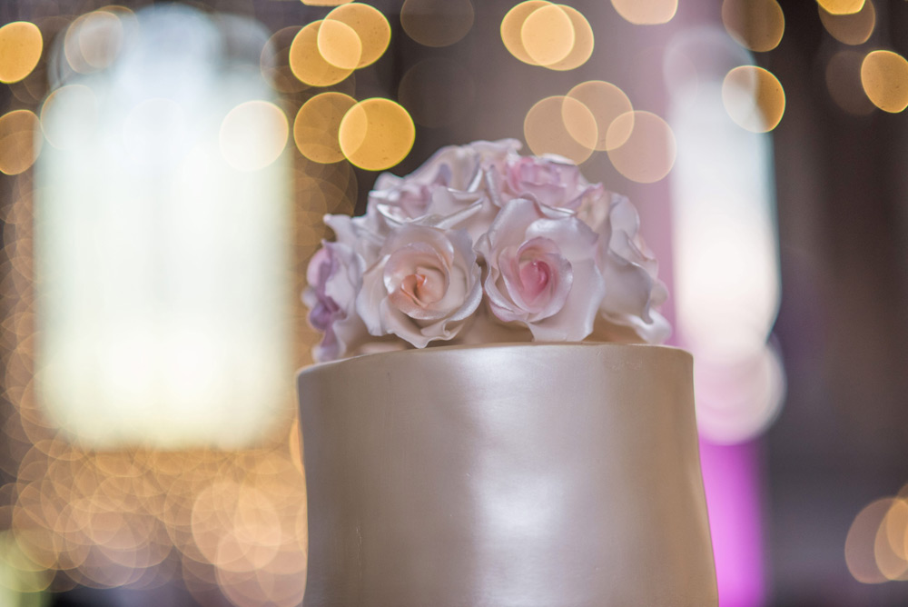 Top section of the wedding cake