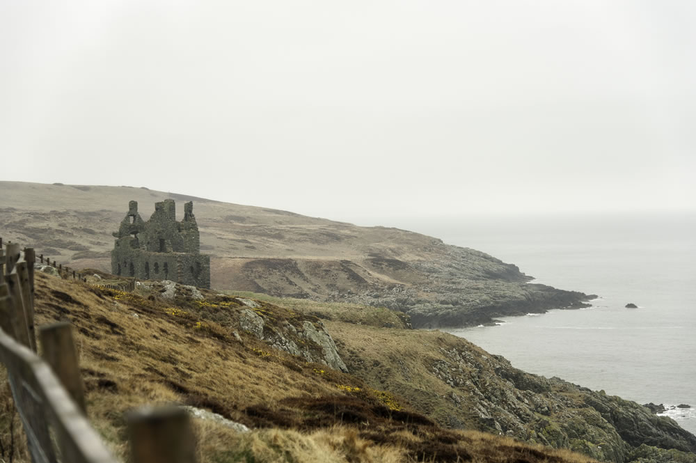 Dunskey Castle ruins